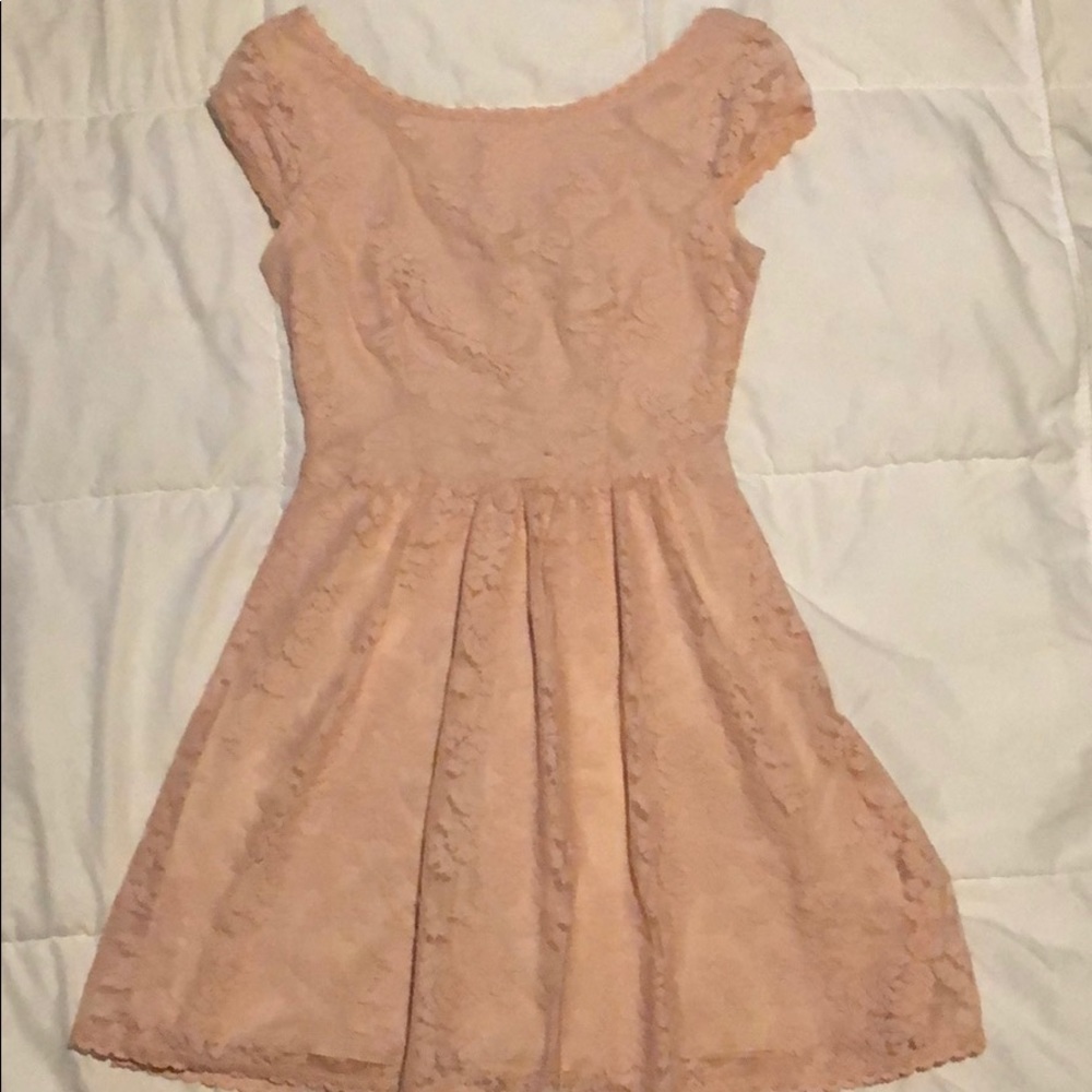 nude pink and floral